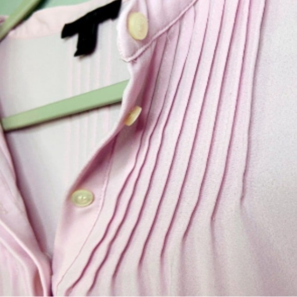 J.Crew Pintuck Tie Sleeve top pink XS - Picture 8 of 8